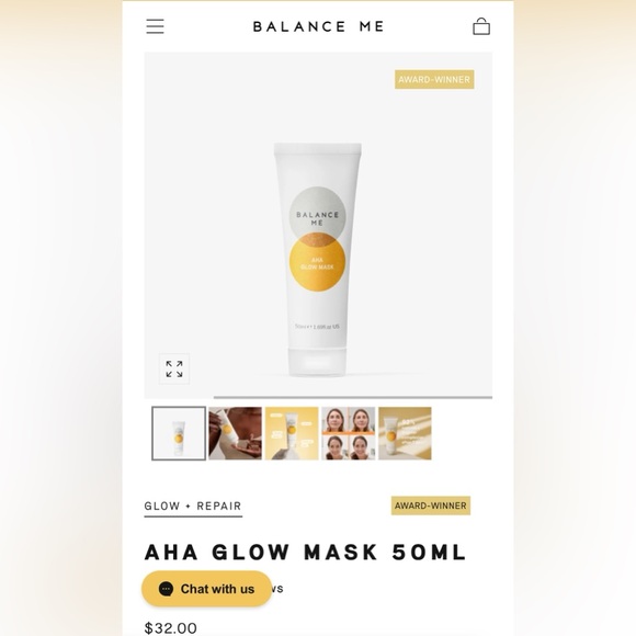 BALANCE ME AHA GLOW MASK 50 ML - BRAND NEW SEALED! - Picture 5 of 11